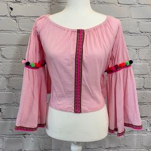 Pitusa Pom Pom crop top